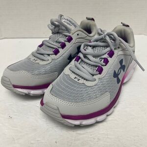Under Armour Kids' Sneakers in Gray and Purple